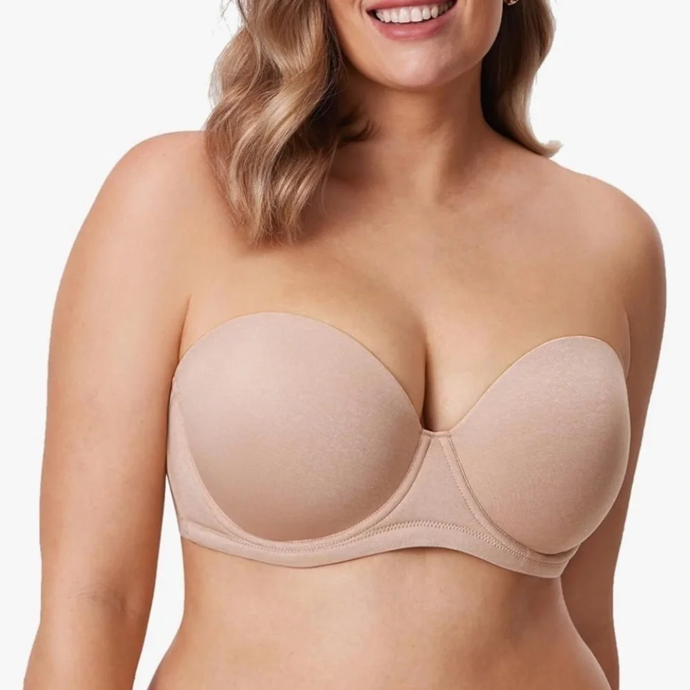 NWT DELIMIRA Underwire Contour Multiway Full Coverage Strapless Bra 40E​
